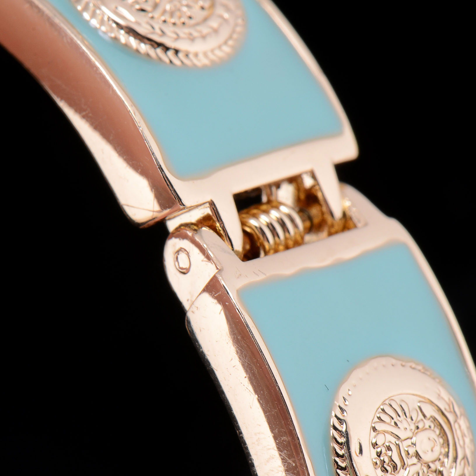 Herme Style Enamel Bangle Bracelet