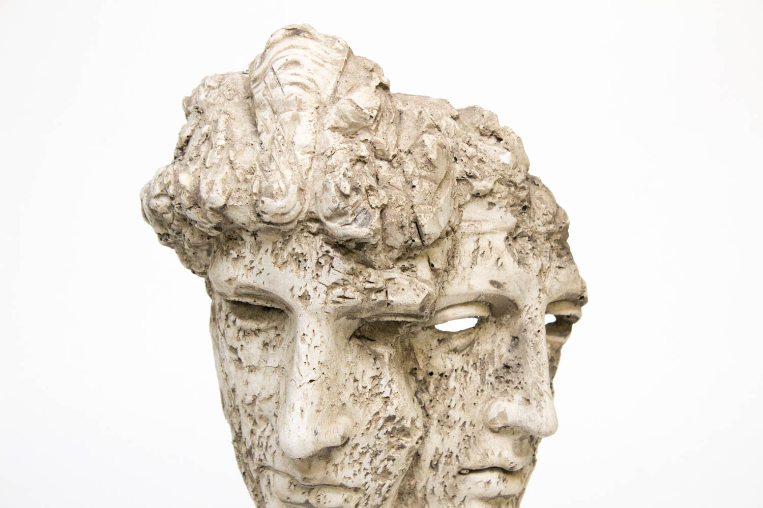 Greek Inspired Sculpture of Two Faces
