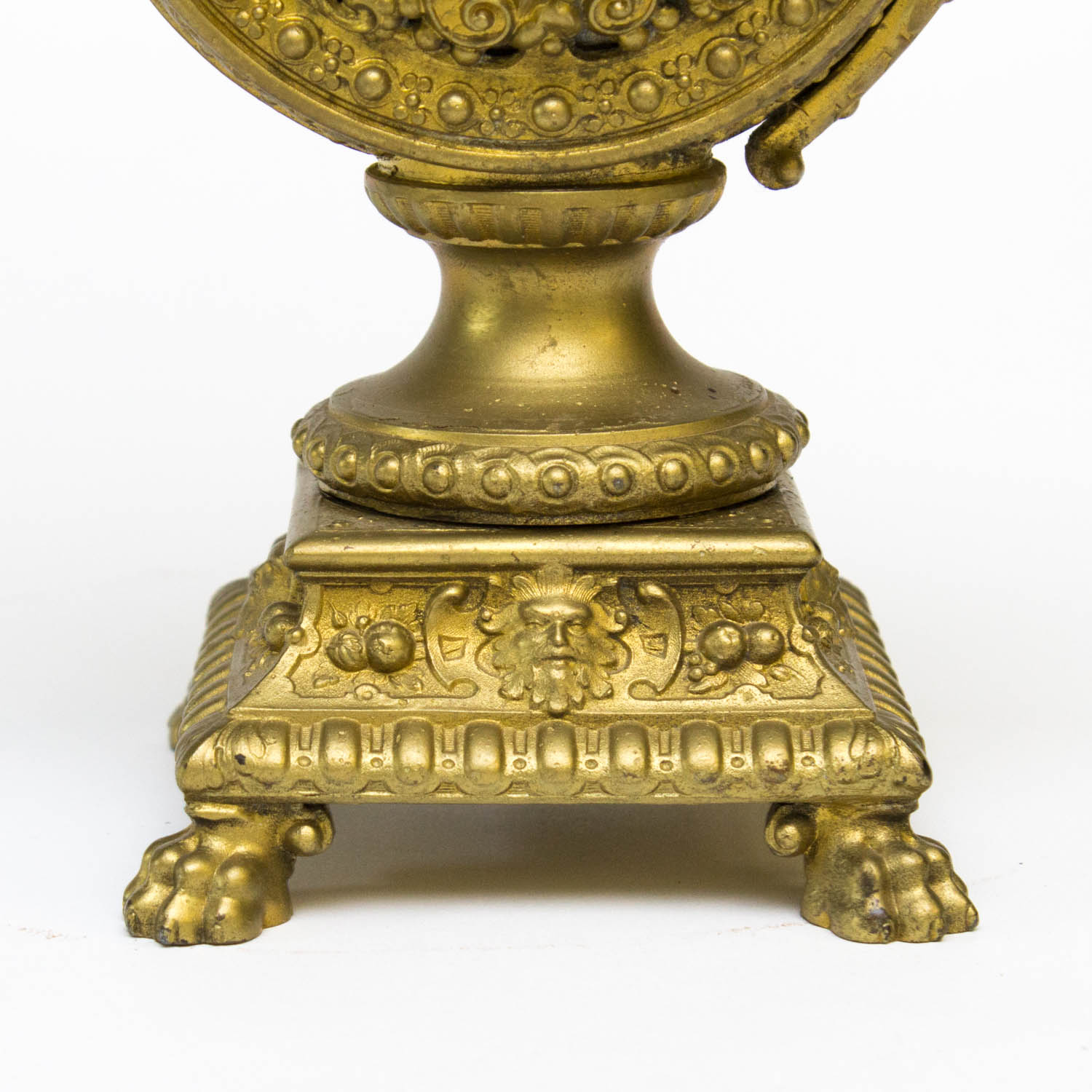 Vintage Gilded Cast Iron Pitcher