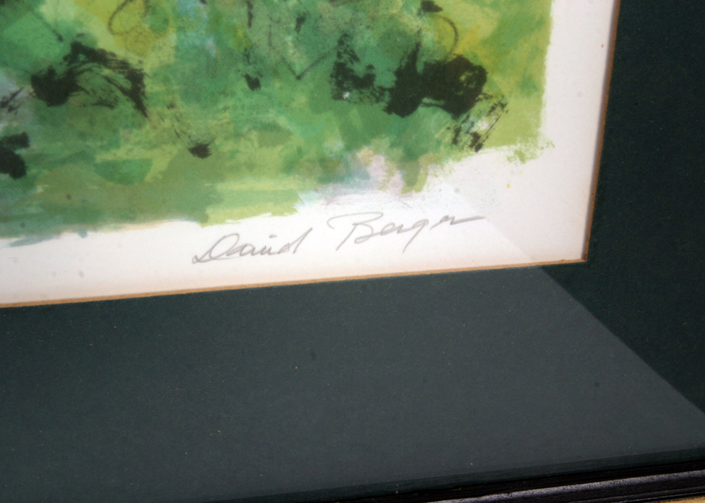 Signed and Numbered David Berger Lithograph