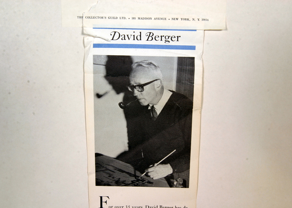 Signed and Numbered David Berger Lithograph