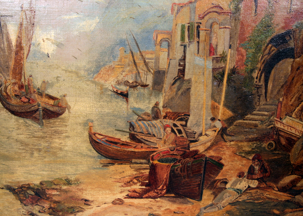 Oil On Canvas Seascape Painting