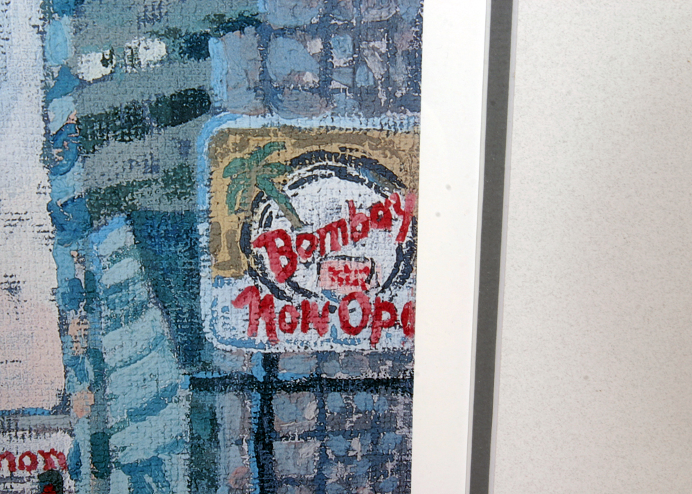 Limited Edition Signed Roman Swiderek Offset Lithograph "5pm at Portage & Main"