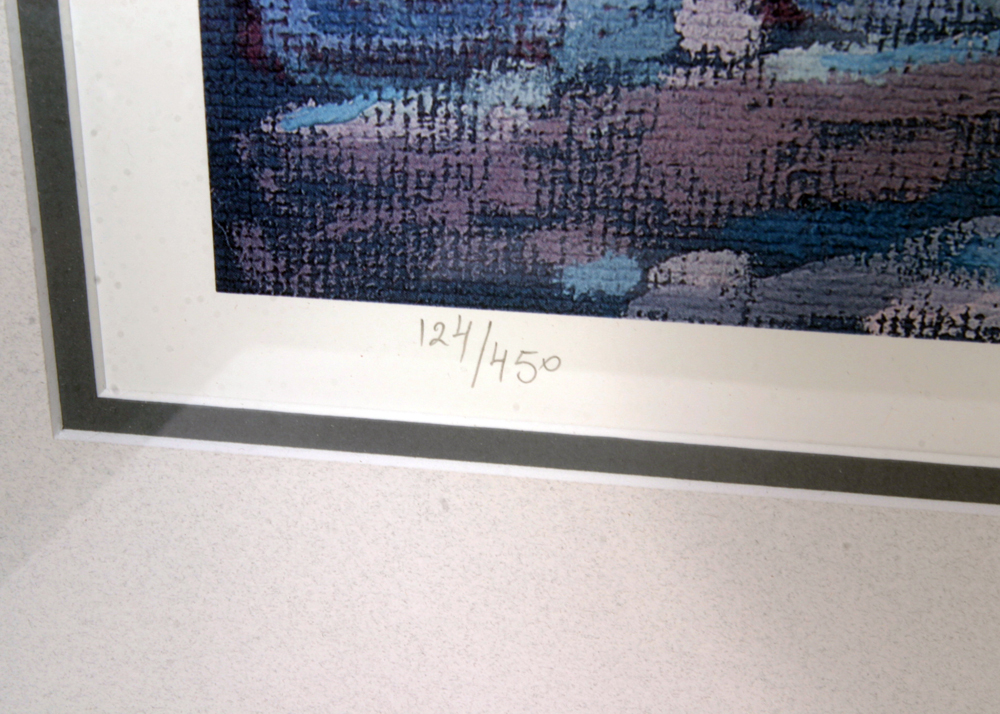 Limited Edition Signed Roman Swiderek Offset Lithograph "5pm at Portage & Main"