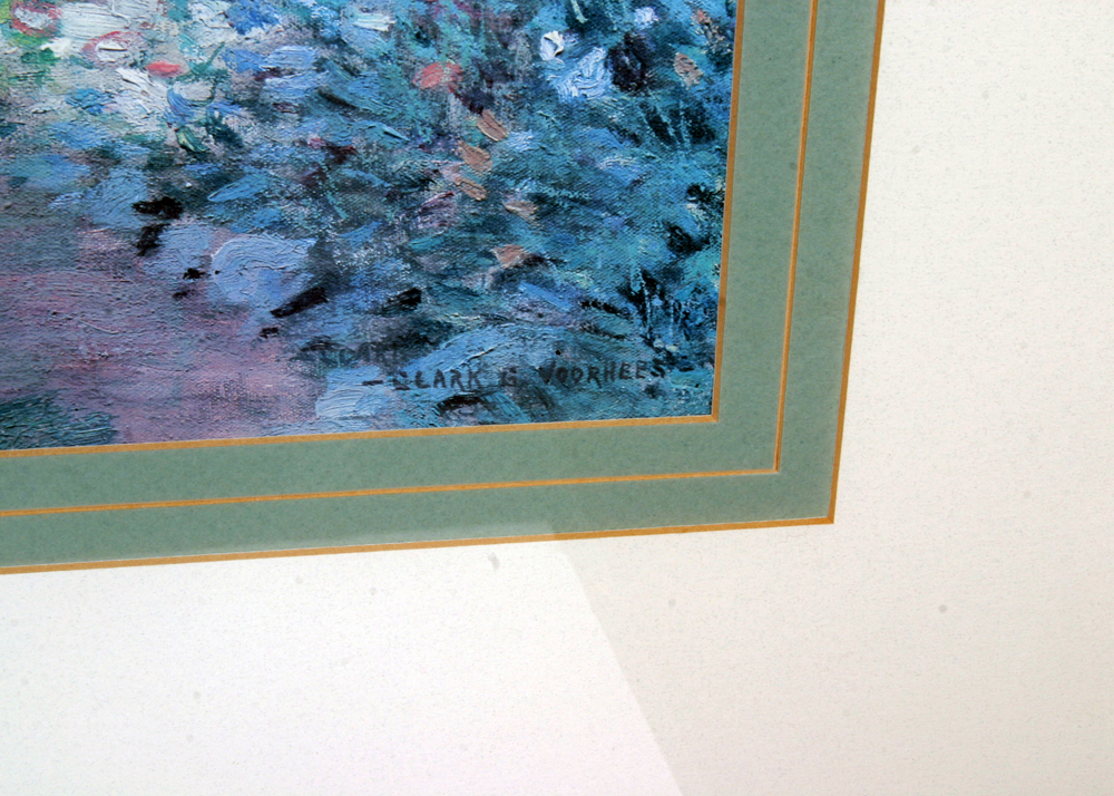 Clark Voorhees Offset Lithograph "My Garden"