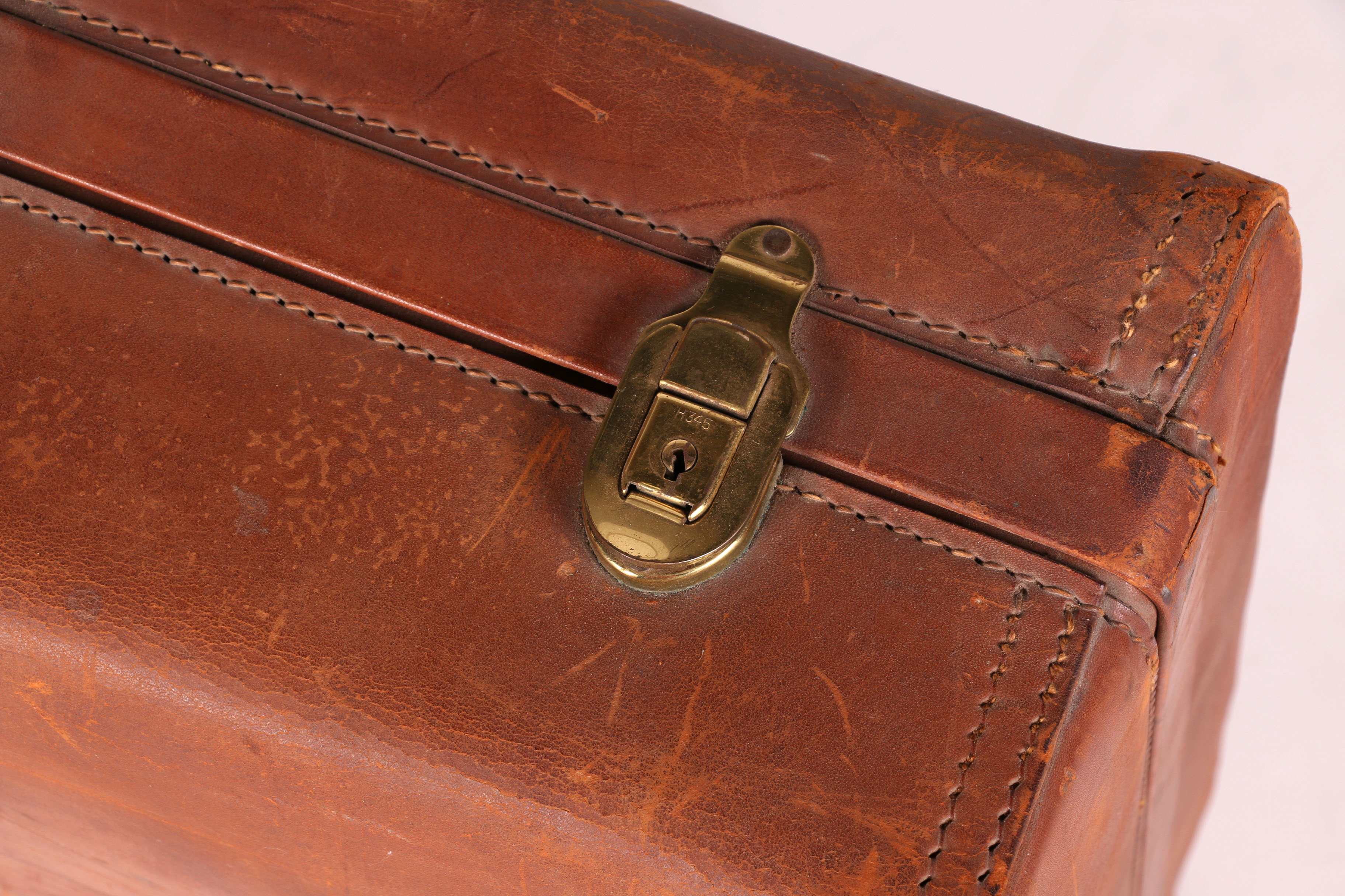 Vintage Hartmann "Knocabout" Leather Suitcase