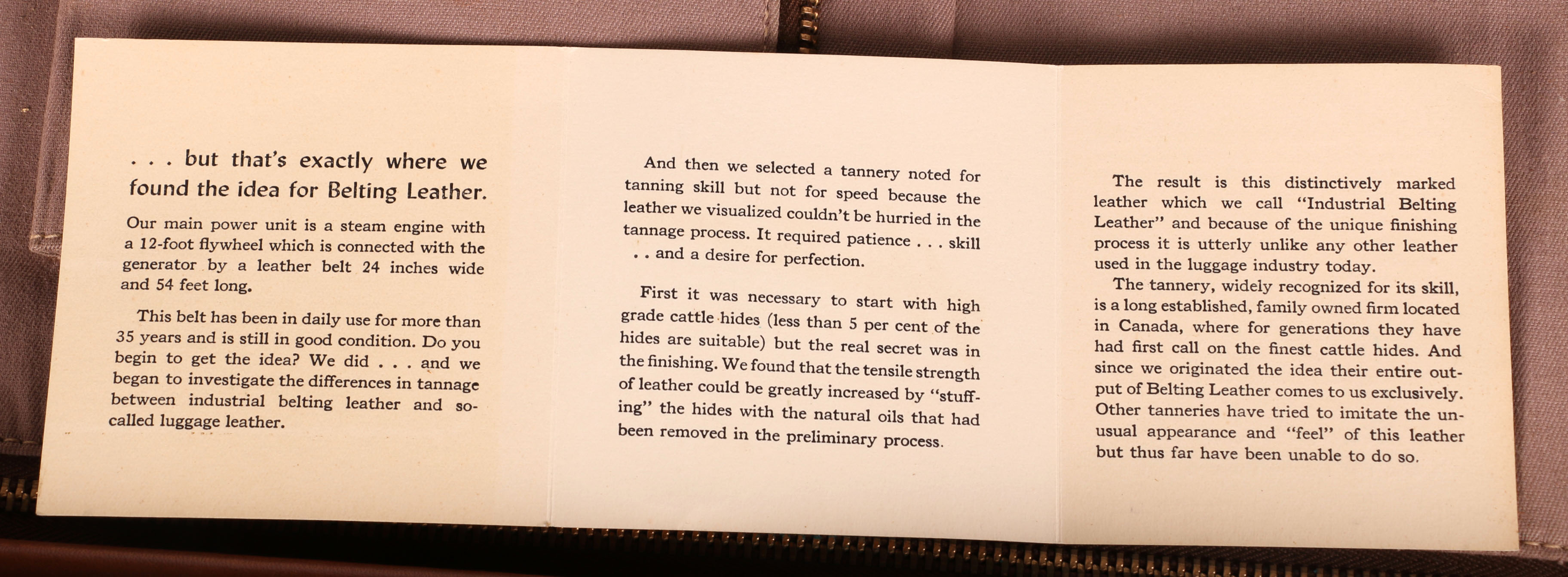 Vintage Hartmann "Knocabout" Leather Suitcase