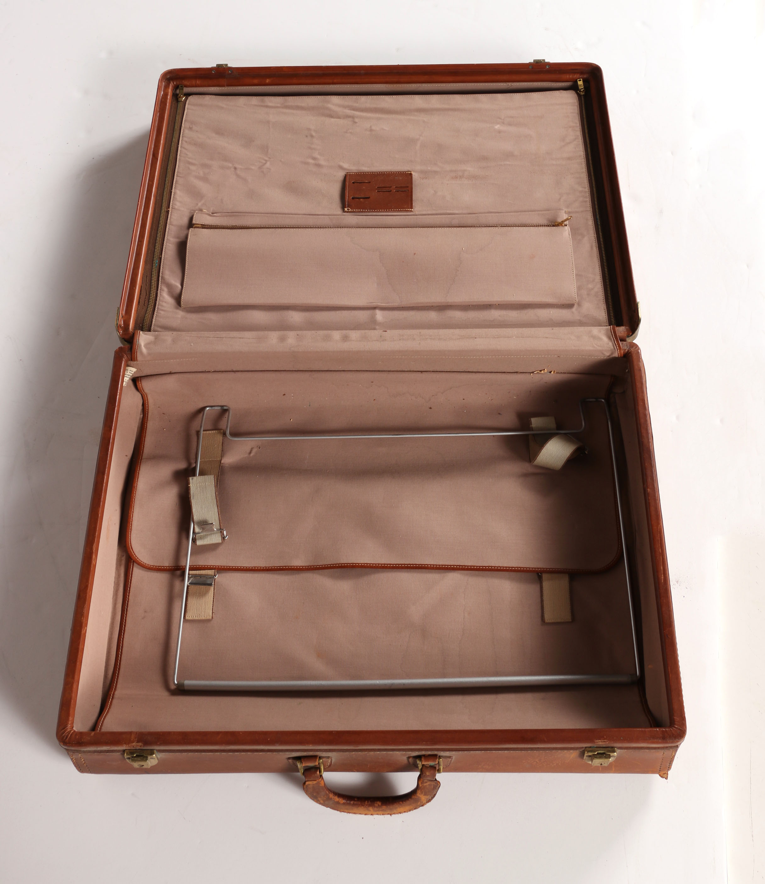 Vintage Hartmann "Knocabout" Leather Suitcase