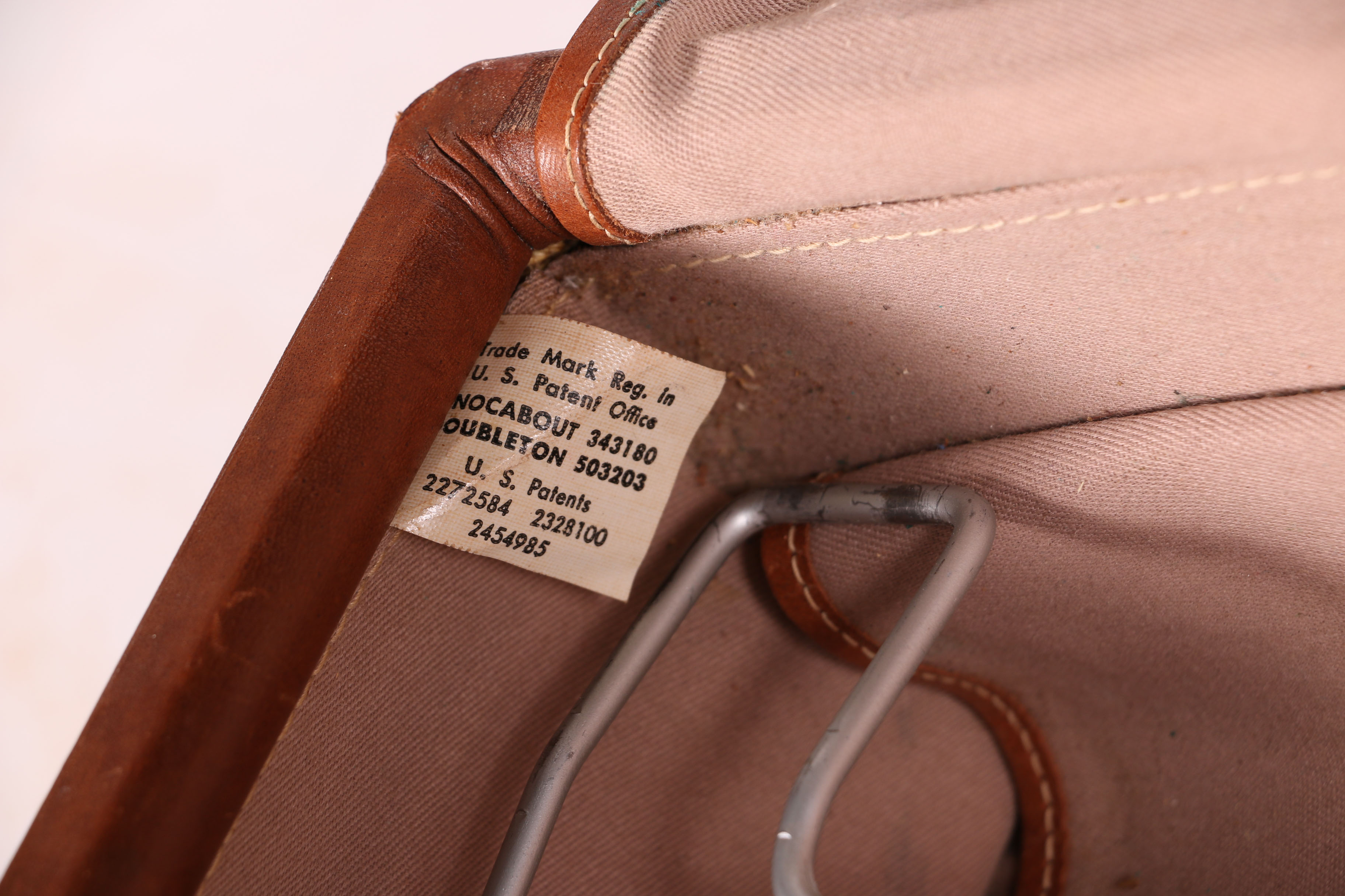 Vintage Hartmann "Knocabout" Leather Suitcase