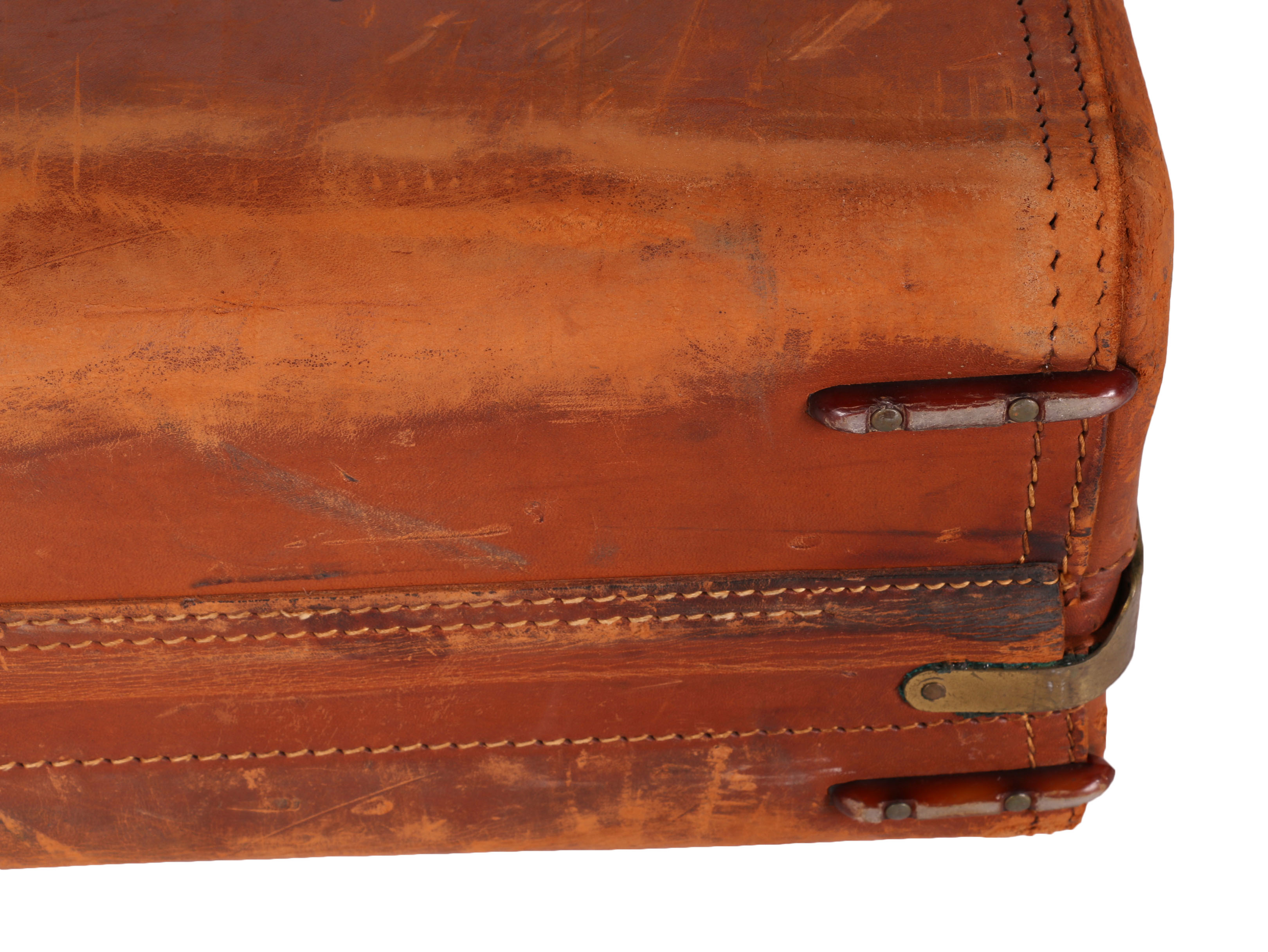 Vintage Hartmann "Knocabout" Leather Suitcase