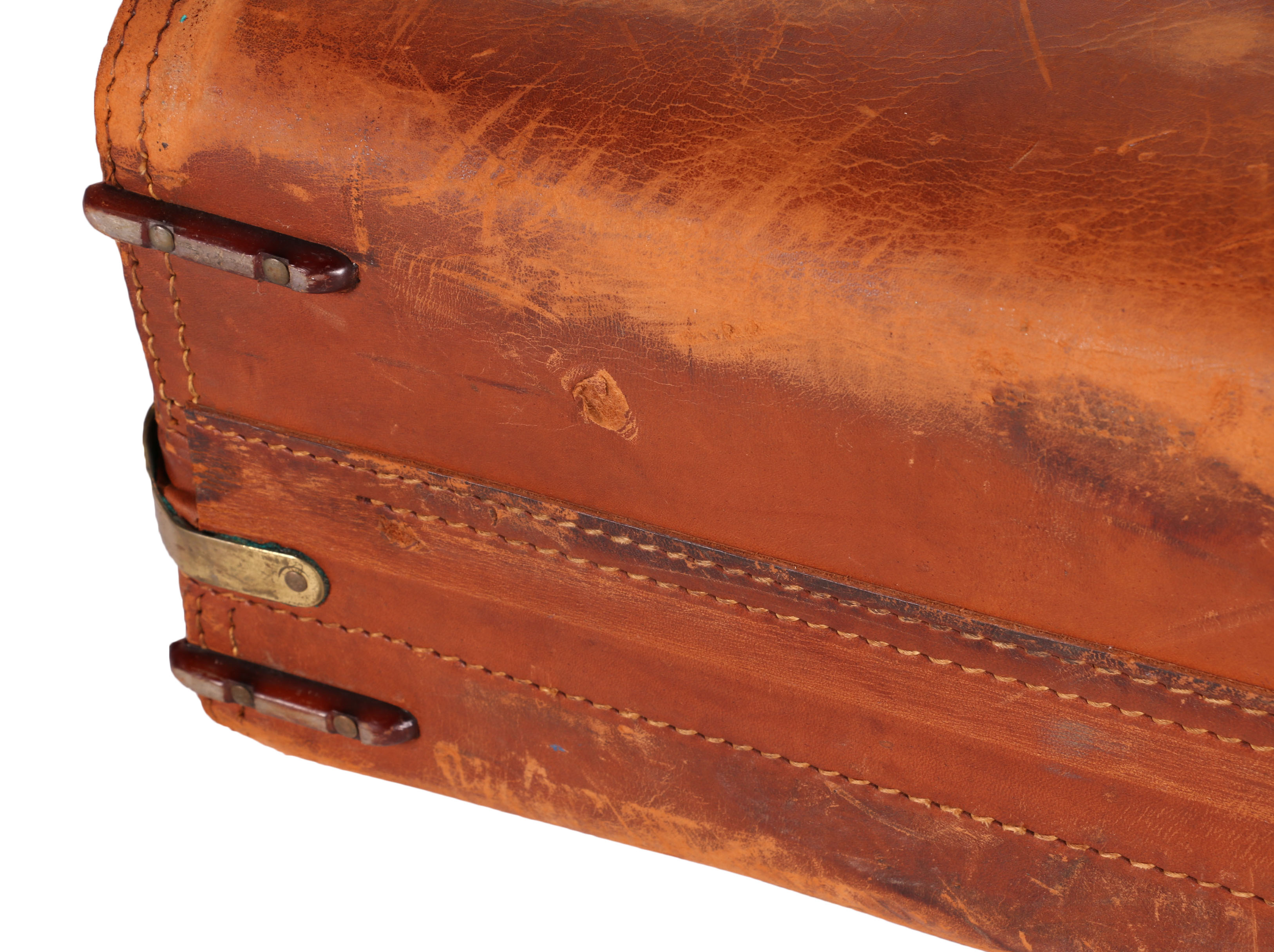 Vintage Hartmann "Knocabout" Leather Suitcase