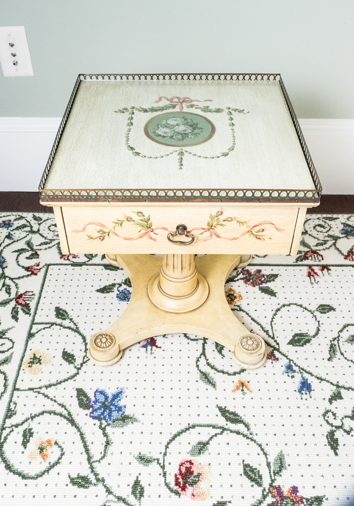 Empire Style Painted End Tables