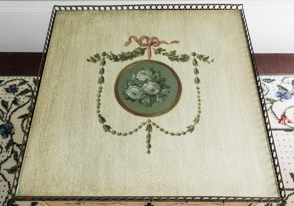 Empire Style Painted End Tables