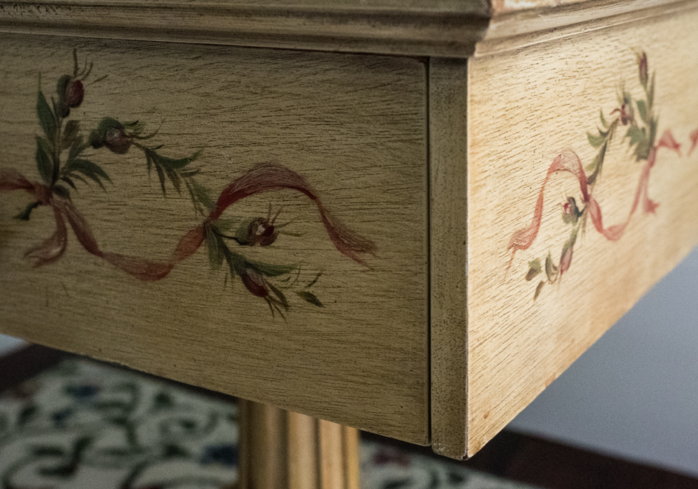 Empire Style Painted End Tables