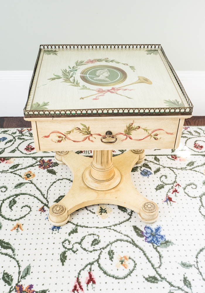 Empire Style Painted End Tables