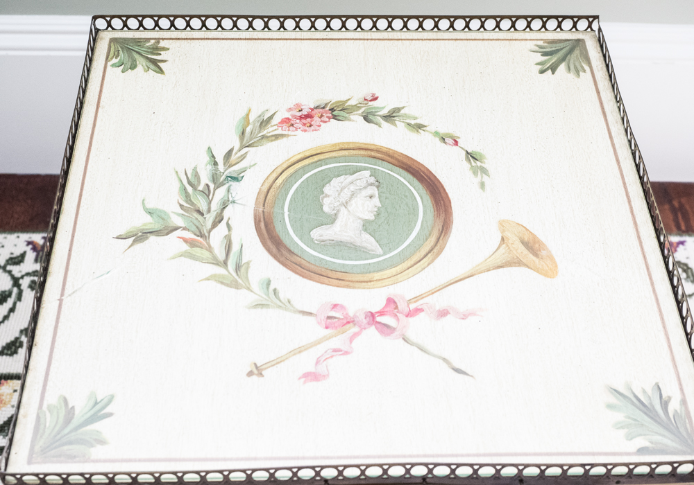 Empire Style Painted End Tables