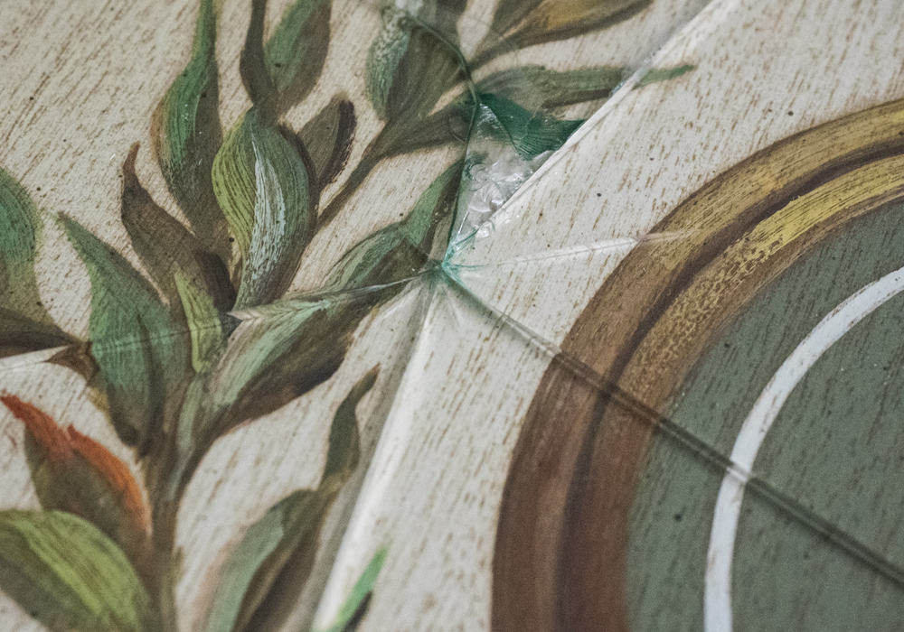 Empire Style Painted End Tables