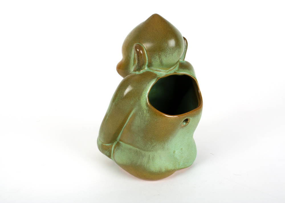 Frankoma Billiken Prairie Green Ada Clay "Jester's Day"