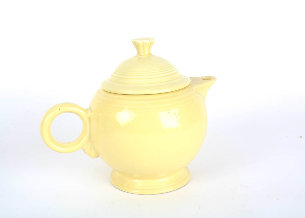 Vintage Fiestaware Pitcher and Teapot