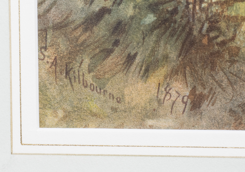 After S.A. Kilbourne "Sea Bass or Southern Blackfish" Chromolithograph