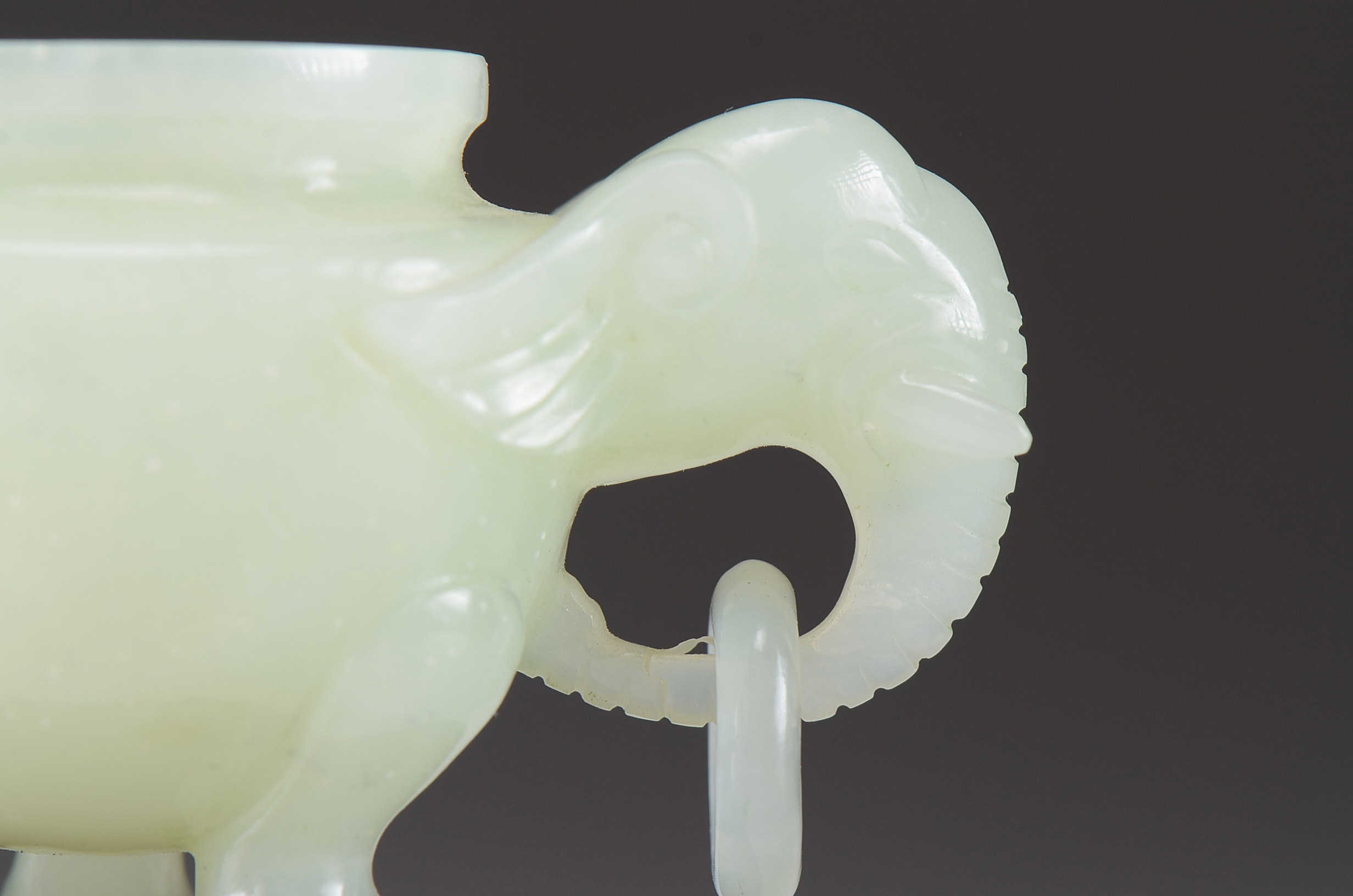 Chinese Serpentine Carved Lidded Censer