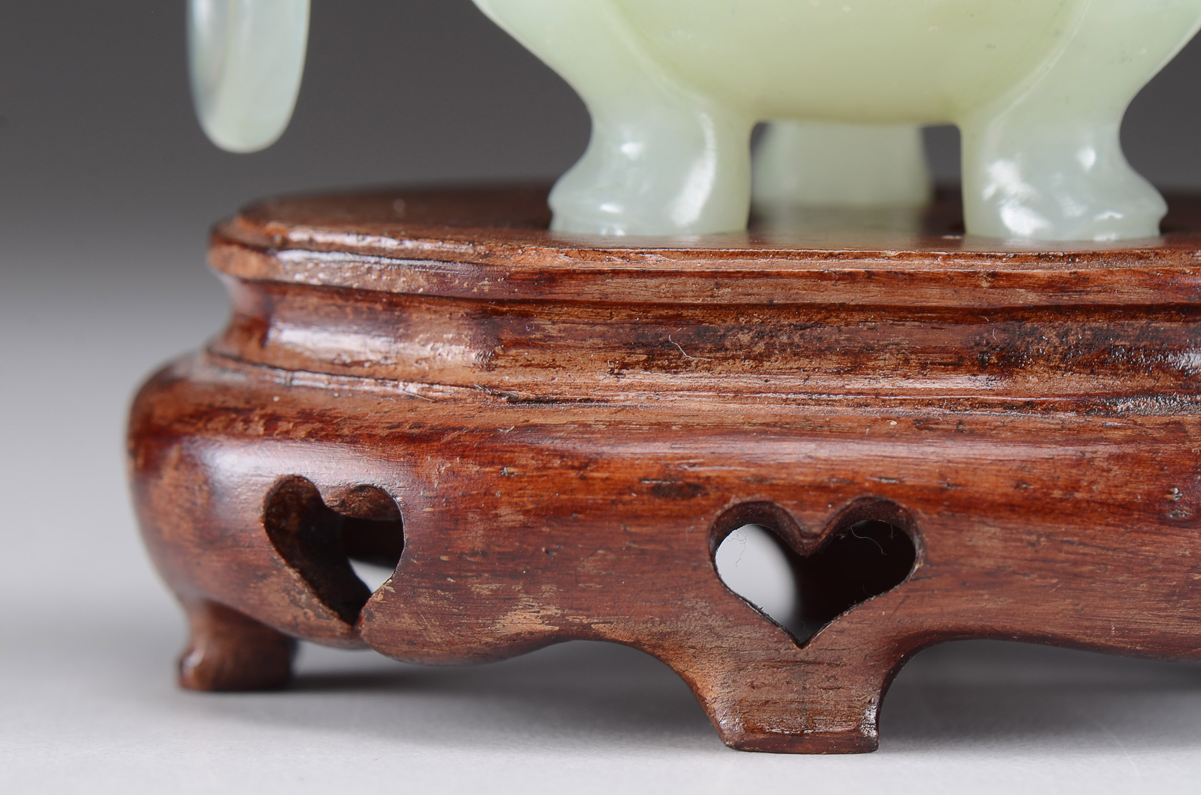 Chinese Serpentine Carved Lidded Censer