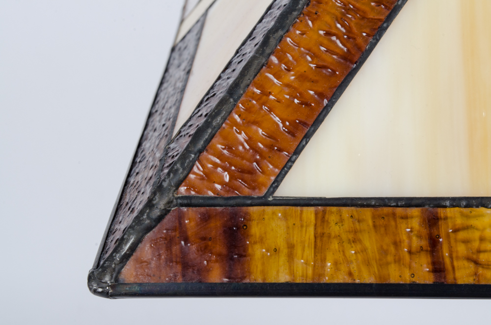 Mission Style Stained Glass Lamp