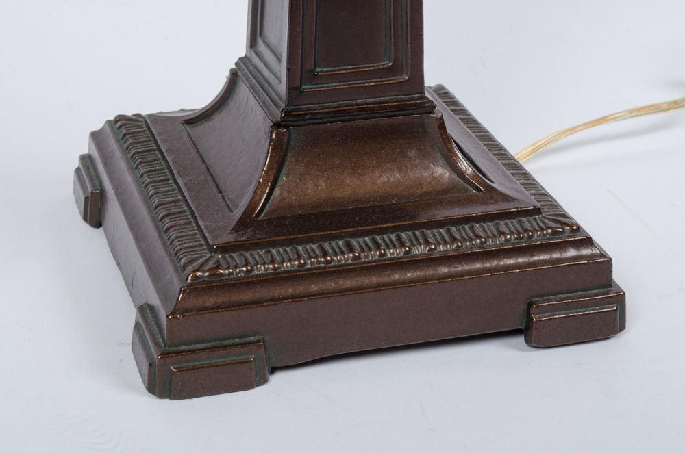 Mission Style Stained Glass Lamp