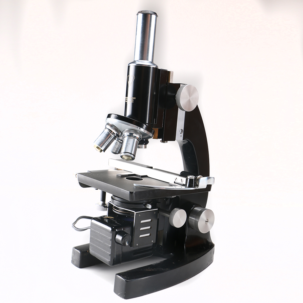 Vintage Bausch & Lomb Microscope with Wooden Case