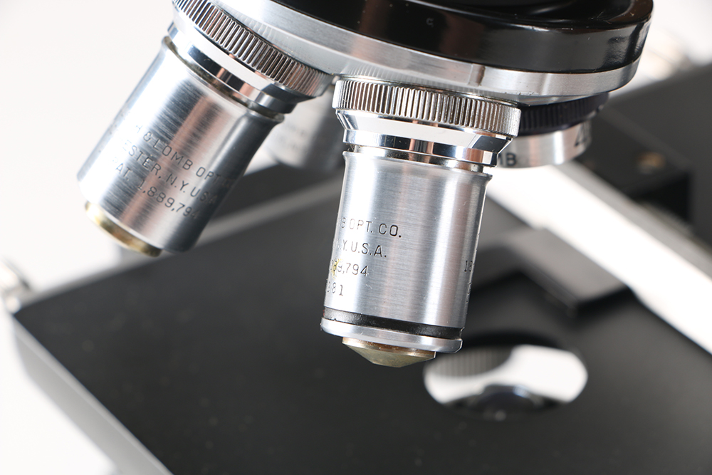 Vintage Bausch & Lomb Microscope with Wooden Case