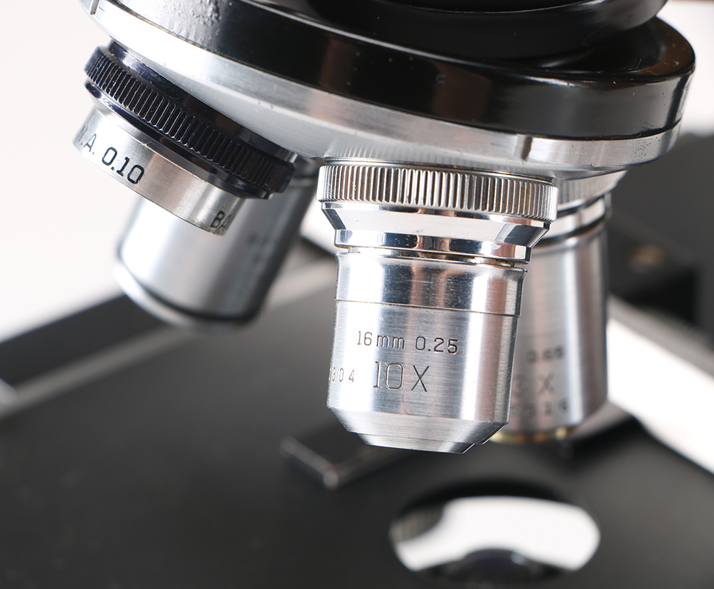 Vintage Bausch & Lomb Microscope with Wooden Case