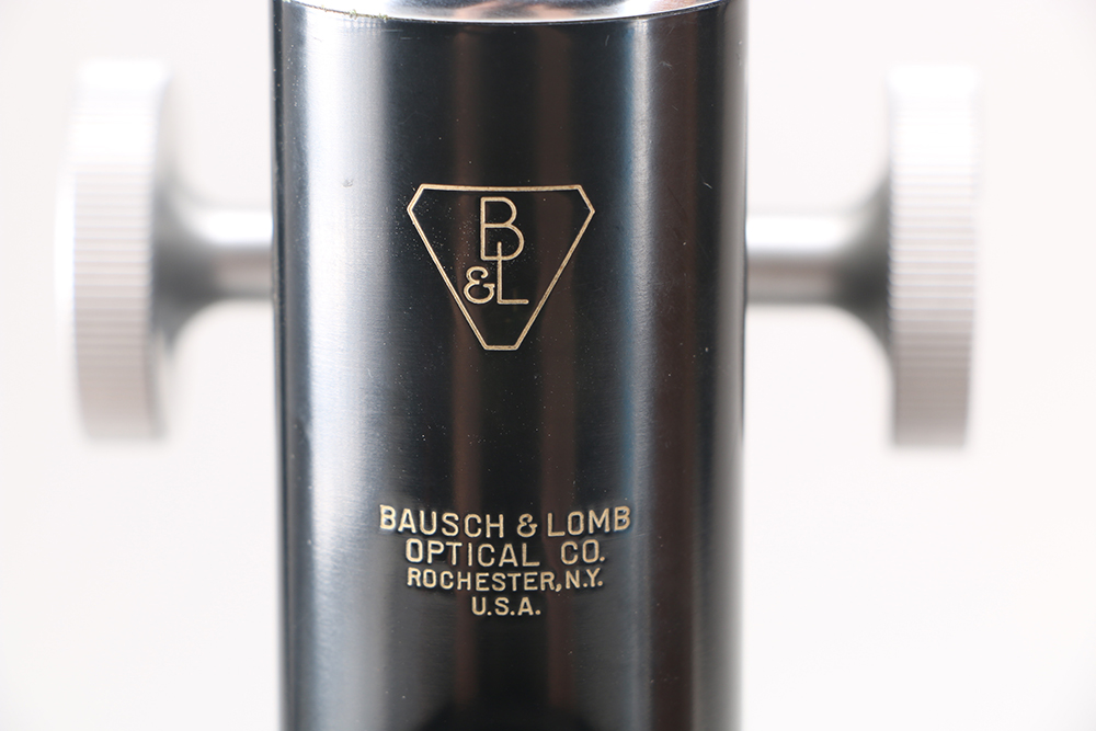 Vintage Bausch & Lomb Microscope with Wooden Case