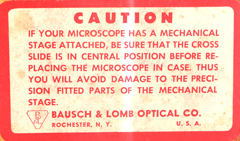 Vintage Bausch & Lomb Microscope with Wooden Case