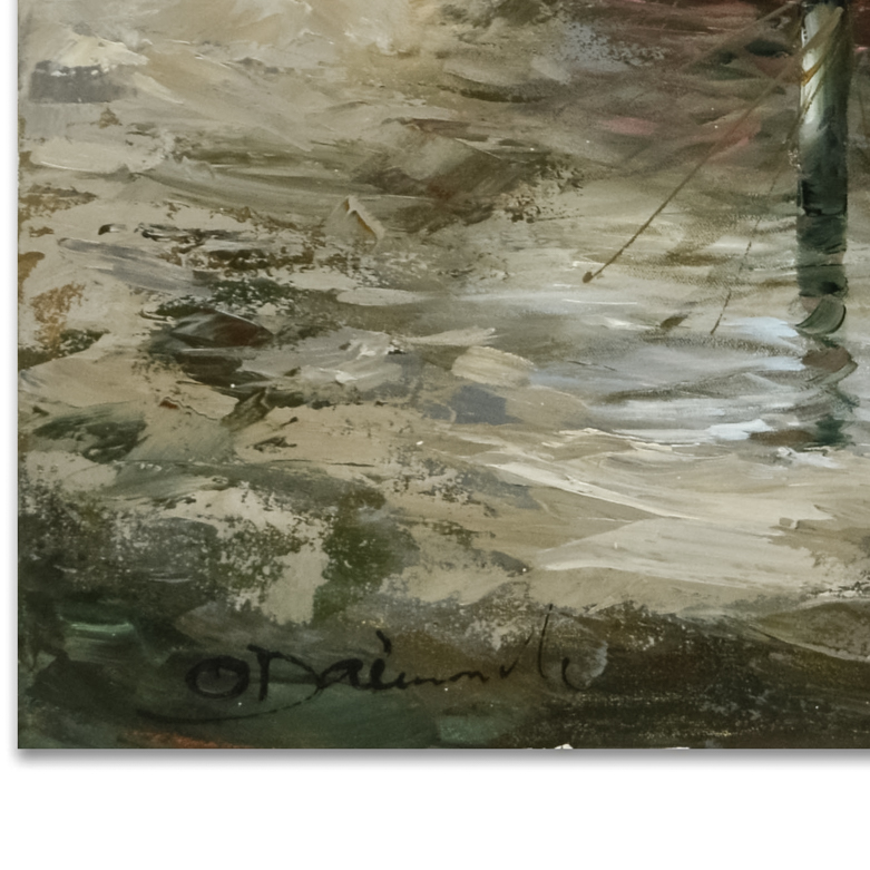 D'Alessandro Untitled Original Oil Painting on Canvas