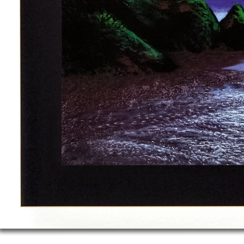 Jon Rattenbury "Woodland Cascade" Signed Giclee on Canvas