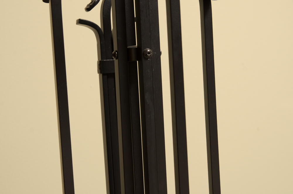 Metal Scroll Fireplace Screen and Tool Set