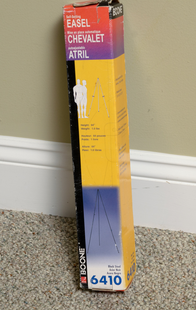 Collection of Art Supplies and Paper