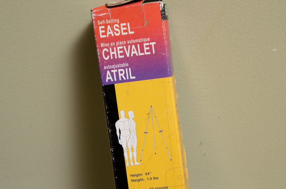 Collection of Art Supplies and Paper