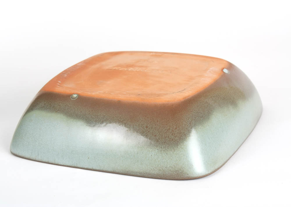 Large Frankoma Pottery Plainsman Pitcher and Square Bowl