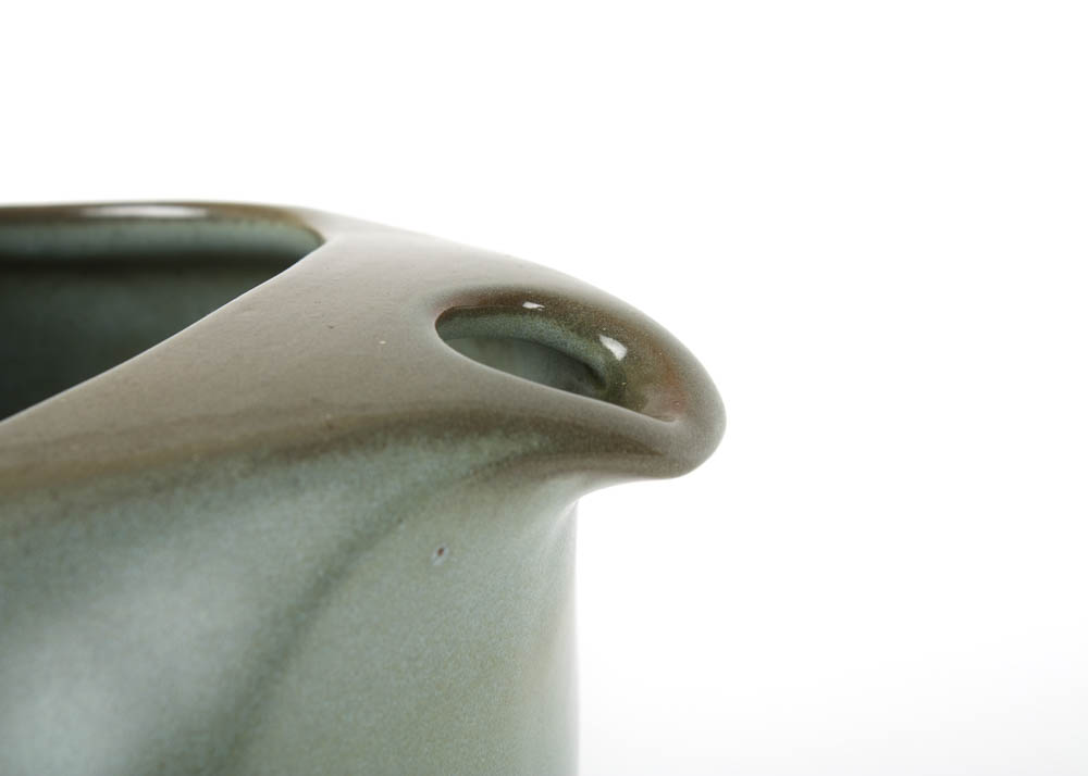 Large Frankoma Pottery Plainsman Pitcher and Square Bowl