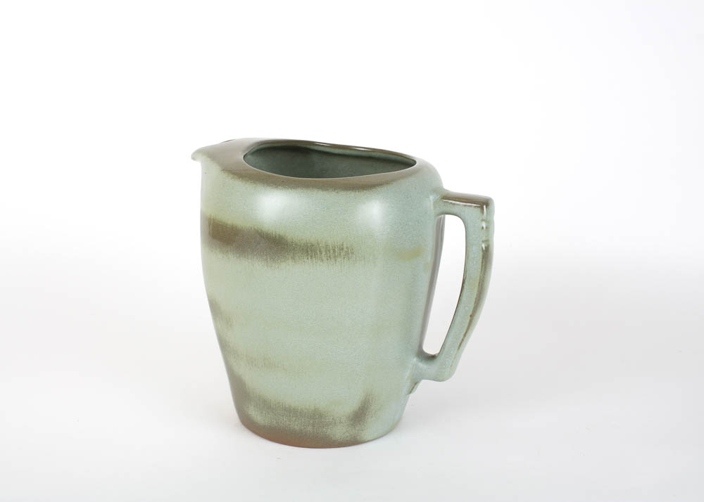 Large Frankoma Pottery Plainsman Pitcher and Square Bowl