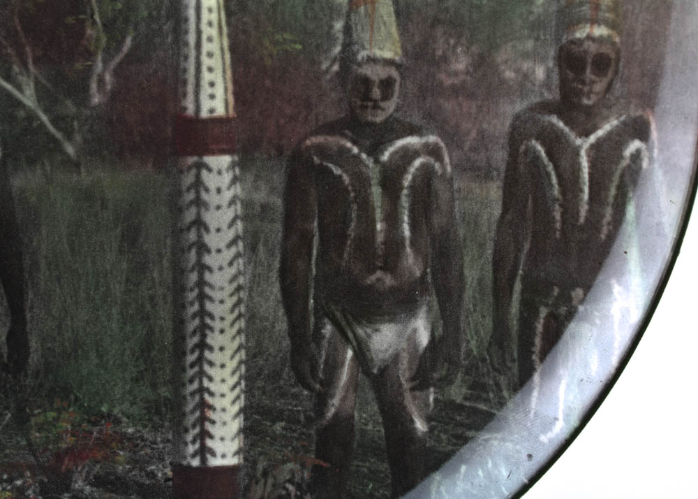 Royal Doulton Rare Bone China Cabinet Plate "Aborigines in Corroboree Dress"