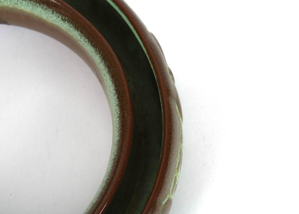 Vintage Frankoma "Ada Clay" Wedding Ring Posey Vase and 1962 Christmas Card Seashell Dish