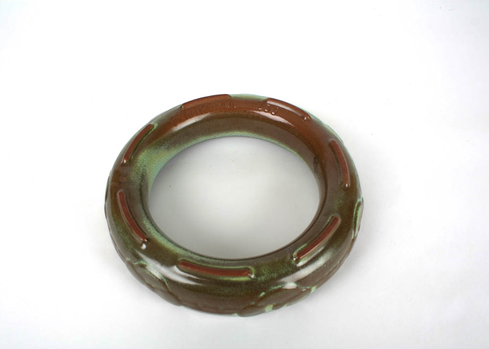 Vintage Frankoma "Ada Clay" Wedding Ring Posey Vase and 1962 Christmas Card Seashell Dish