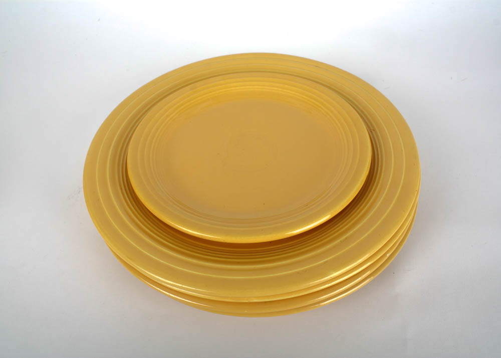 Collected Vintage Fiesta Tableware in Sunny Yellow Glaze