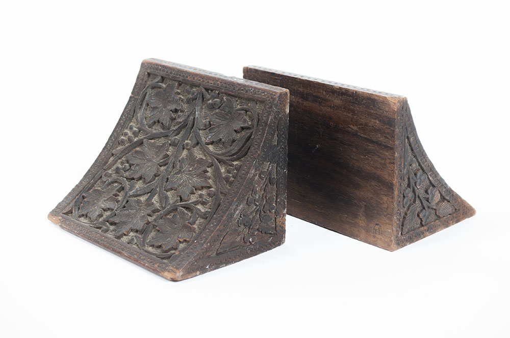 Hand Carved Book Ends