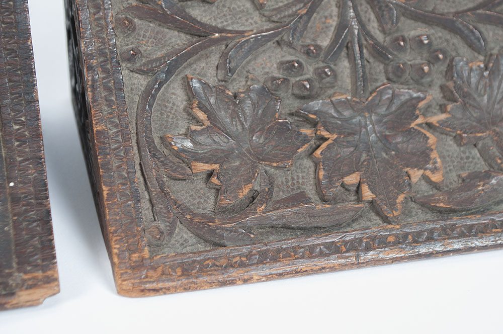 Hand Carved Book Ends