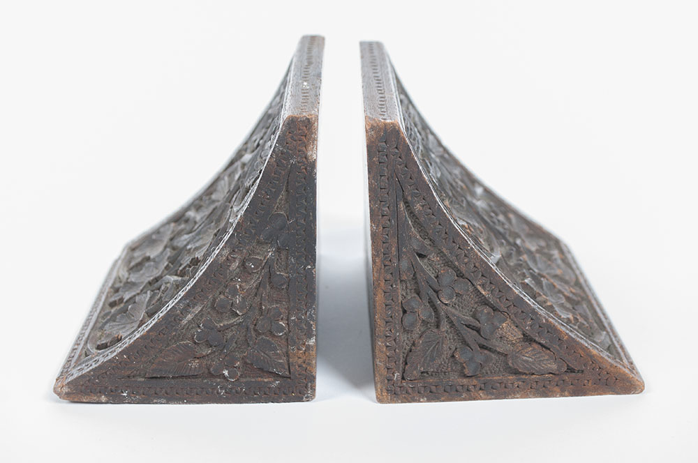 Hand Carved Book Ends