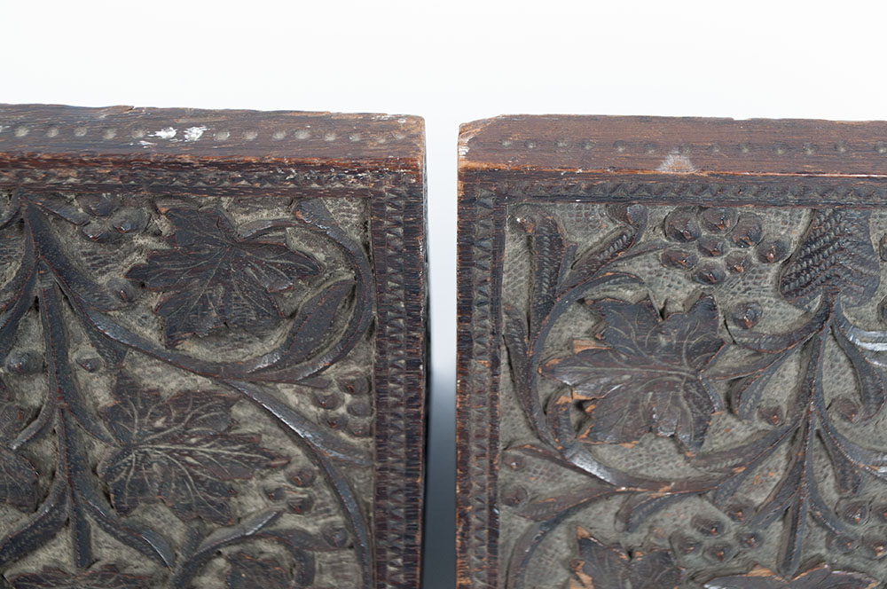 Hand Carved Book Ends