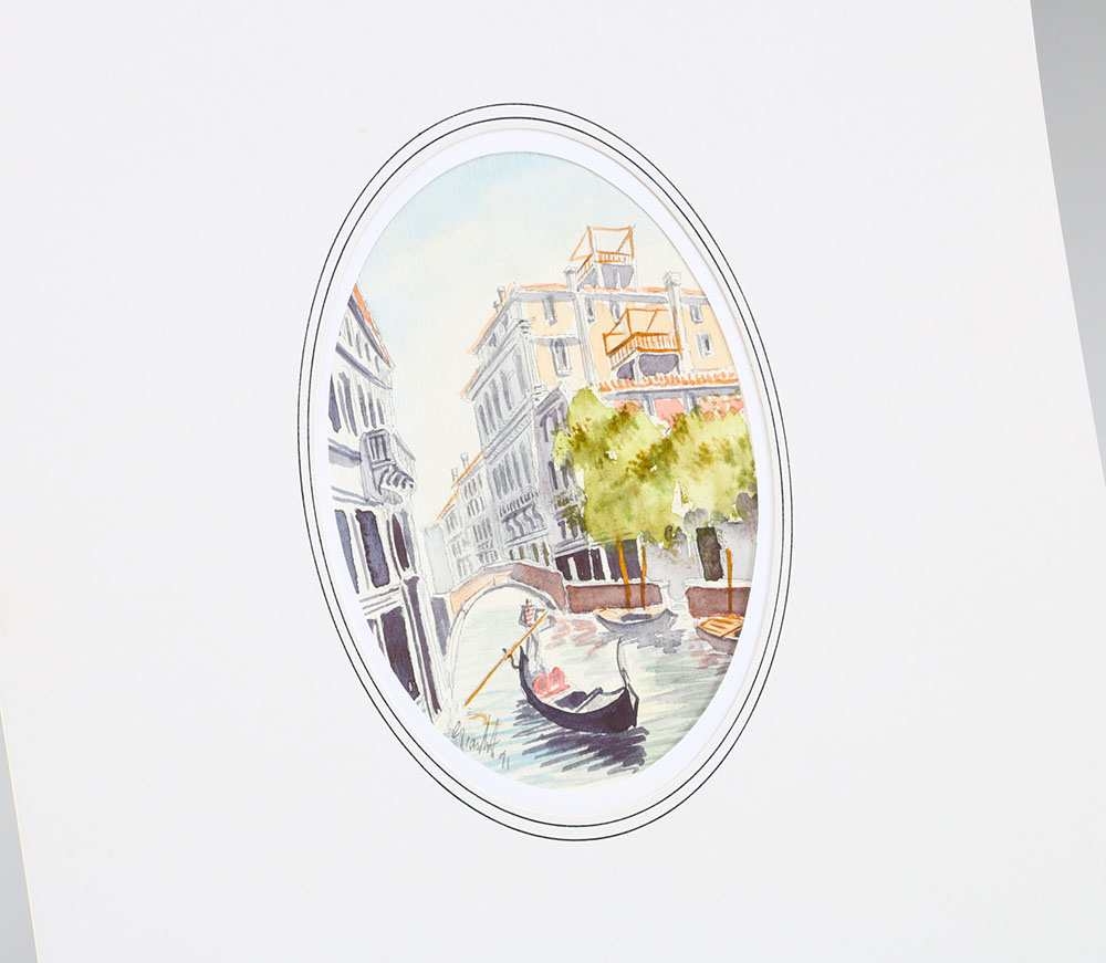 Two Giamberti Signed Watercolors